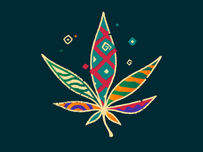 Cannabis concept abstract abstract art branding cannabis clothes design flat illustration illustrator logo poster print t shirt wall art