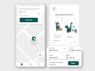 #Exploration - Unofficial Rara Delivery App app design courier delivery delivery app mobile app mobile app design mobile design mobile ui product shipping