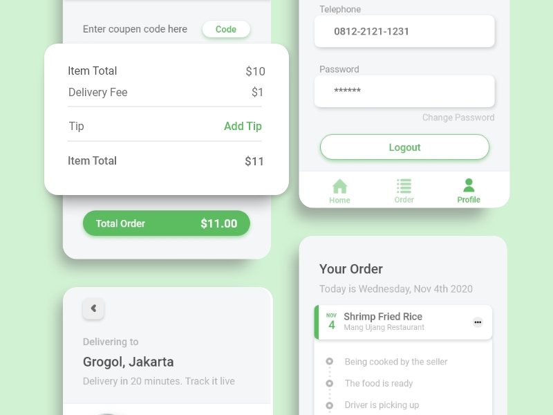 #Exploration - Food App by Ebpan Rizki on Dribbble