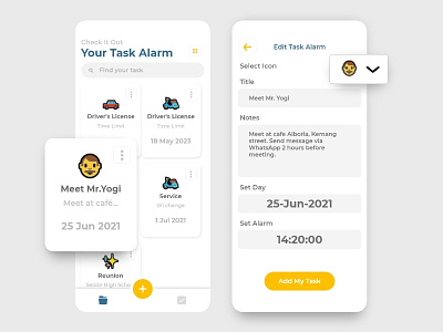 #Exploration - Task Manager App app clean design minimalistic mobile schedule task task list task manager ui
