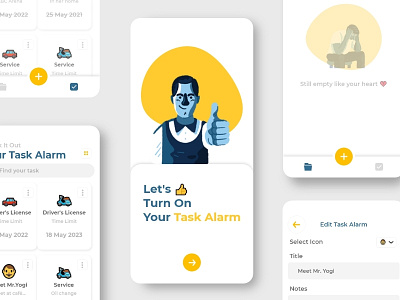 #Exploration - Task Manager App app clean design mobile schedule task task manager todolist ui