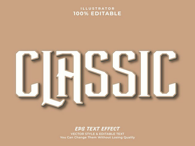 Classic Text effect classic clean colour editable. headline effect minimal modern news title newspaper headline text text effect title typeface typography vector