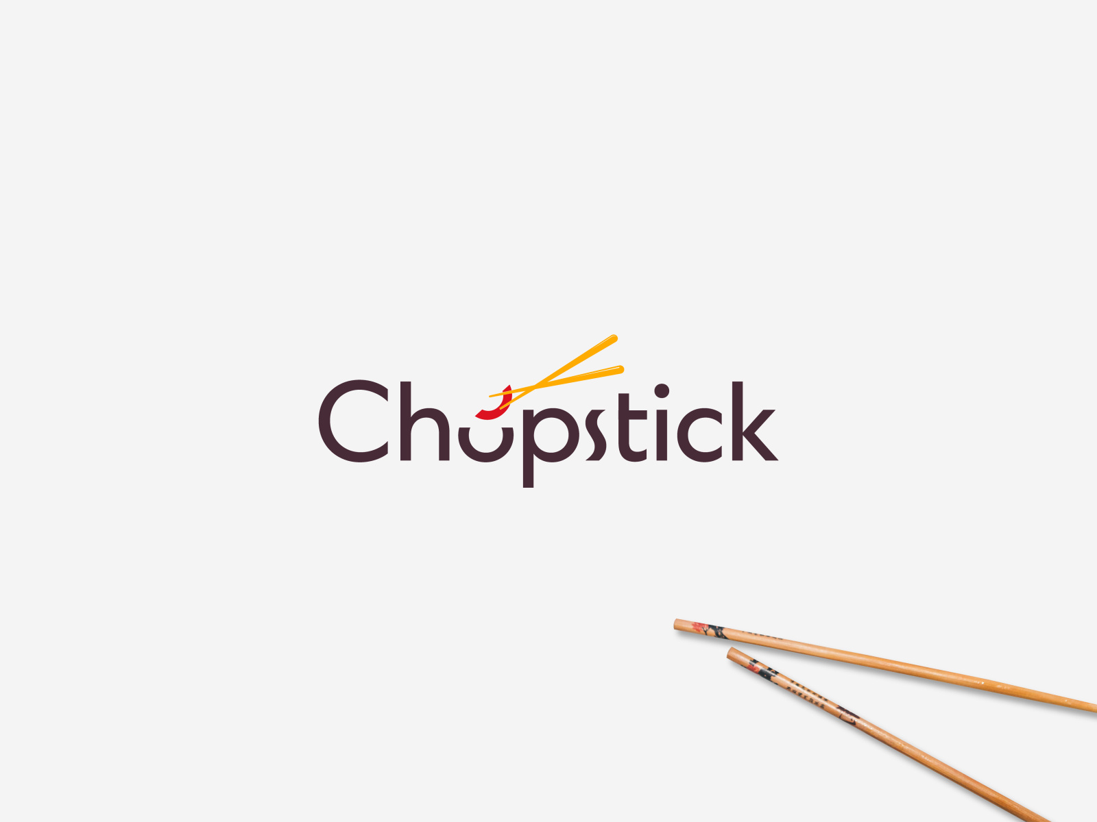 Chopstick Wordmark logo by ARIF MAHABUB on Dribbble