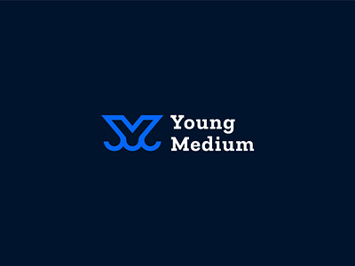 Logo design - Young Medium arif mahabub brand branding design icon identity logo logo design logo mark logos logotype minimal modern logo monogram startup symbol