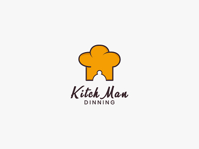 Kitchman logo design for Resturent arif mahabub best logo designer brand identity branding food logo kitchen logo logo logo design logo for sale resturent resturent logo