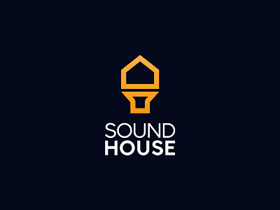 SoundHouse - Logo design Concept arif mahabub audio branding creative logo home house house logo logo logo design logo mark logo mark symbol icon media logo music company logo music logo music studio studio logo