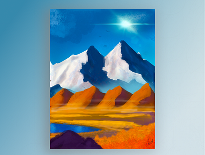 Mountains dribble graphic illustration landscape mountain nature portrait illustration procreate wallpaper wood