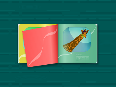 Magazine art book children figma giraffe illustration illustrtion procreate