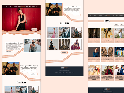 Fashion Brand UI Design fashion figma ui uidesign ux webdesign