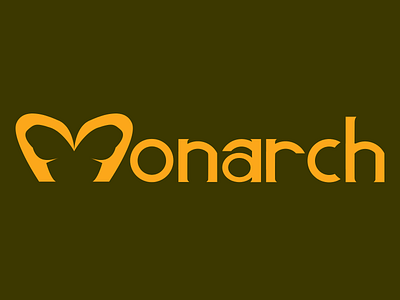 Monarch Logo - Logo using negative space