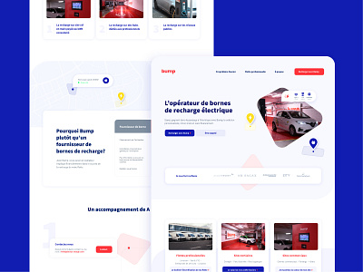 Bump — Landing page brand brand identity branding carbon free electric landing page mobility startup visual design