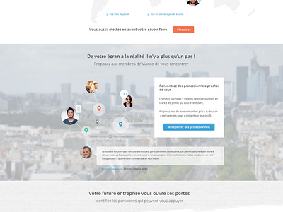 Viadeo new landing page by Marie Dehayes on Dribbble