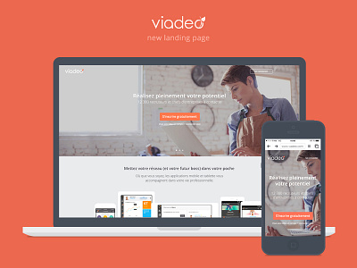 Viadeo new landing page