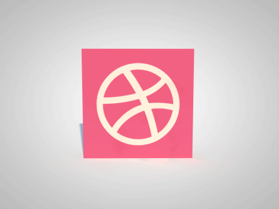 Dribble Transform 3d 4d design dribble gif logo transform vector