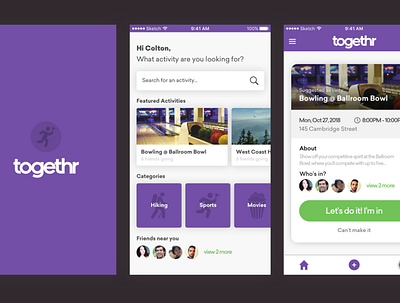 Togethr App design mobile mobile app mobile app design mobile design mobile ui