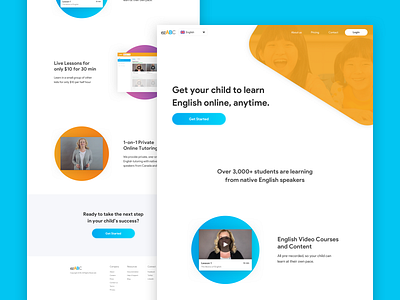 Online Tutor Platform Landing Page design landing landing page landingpage tutor tutor app tutoring tutoring design web app web application web design website