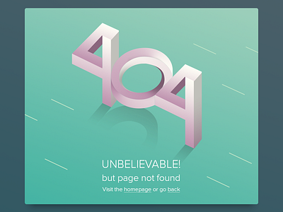 Day 8 - 404 Page 404 challenge daily ui geometric gradient page ui web