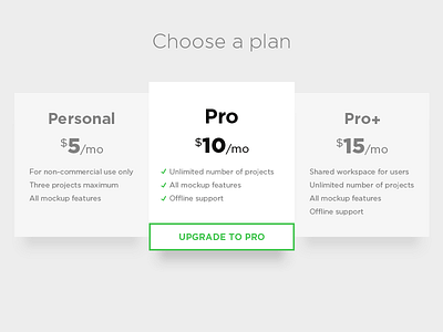 Day 30 - Pricing dailyui minimal plan price pricing simply ui ux