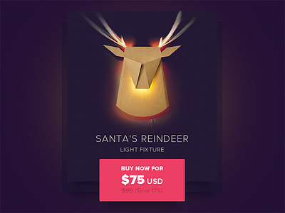 Day 36 - Special Offer dailyui light minimal offer reindeer santa special ui ux