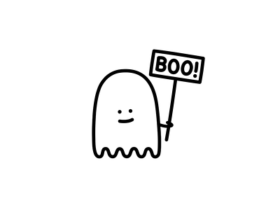 Boo - Ignorant Doodle art artist black and white black work boo cute design doodle doodles flash tattoo ghost halloween handpoke ignorant ignorant style ignorant tattoo illustration minimal nice tattoo