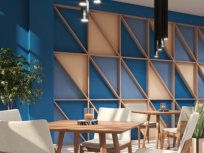 Interior design - Cafe 3d design with 3dsmax and Vray