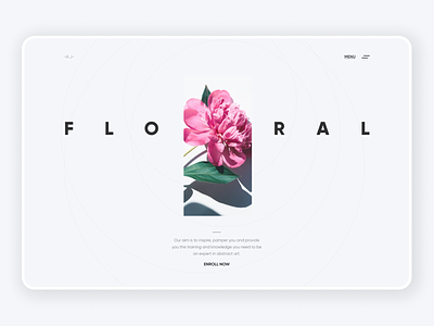 Minimal UI Design branding design flowers inspiration minimal design minimalist typography ui ux website