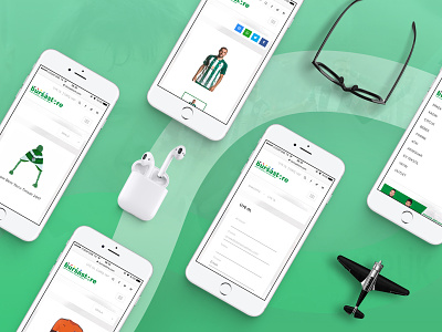 Bursastore UI Design - Mobile bursaspor card clean ecommerce product detail soccer sport ui web