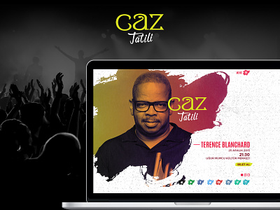Caz Tatili UI Design - Pages artist brush cards concept fest jazz fest menu splash ui user user detail ux