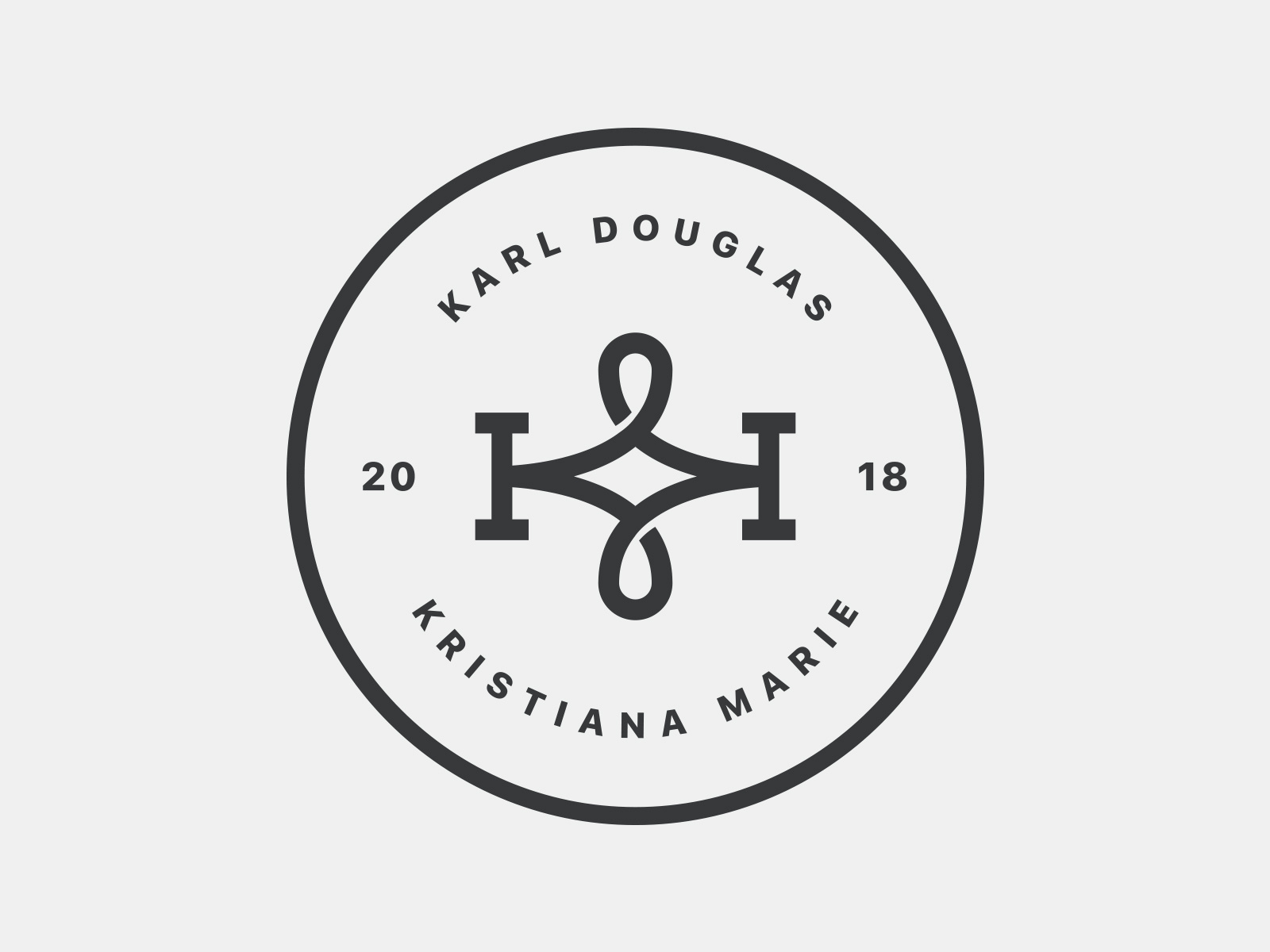 K+K Wedding Logo by Karl Neiswender on Dribbble