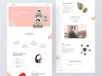 Headphone Product - Landing Page