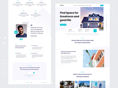 Real Estate agency - Landing Page agency architecture building buy creative design landing page property real estate realestateagent sell ui user experience user interface ux web design webapp website design