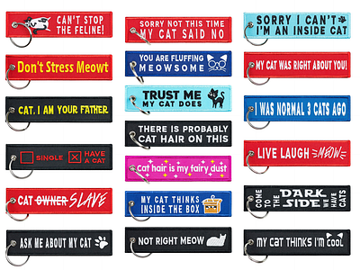 Key Tag designs - Cat lovers