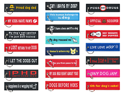 Key Tag designs - Dog lovers designs dog key art tag