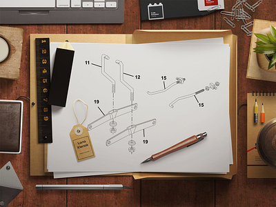 Machine parts - Drawing