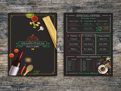 menu design design