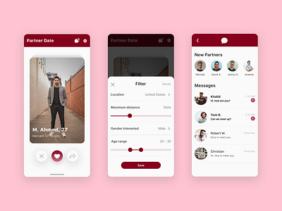 Dating Apps - Exploration app design exploration ui ux