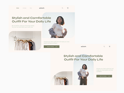 Fashion E-Commerce Exploration design exploration ui web