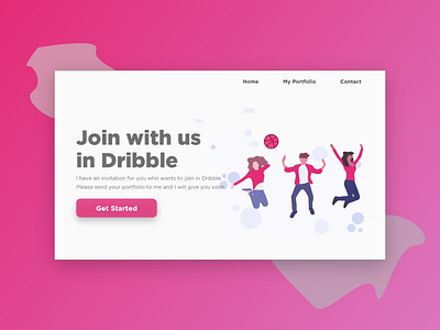 Dribbble Invitation branding dribbble invitation invitation ui web