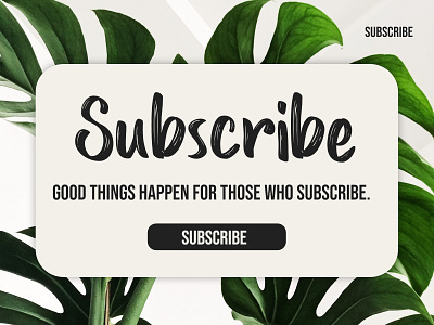 #26 Daily UI - Subscribe