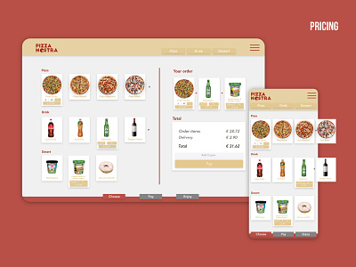 #30 Daily UI - Pizza Nostra daily 100 challenge dailyui design flat icon pricing pricing page ui web website