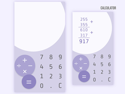 #04 Daily UI - Calculator app calculator calculator app daily 100 challenge dailyui design ui ux