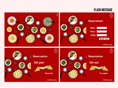 #11 Daily UI - Restaurant app branding china daily 100 challenge dailyui design flash message fortune cookie illustration restaurant restaurant app ui ux