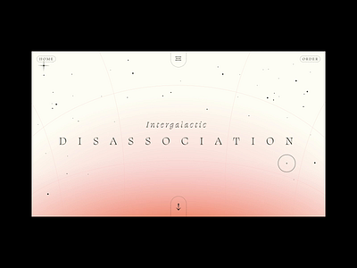 Intergalactic Disassociation after effects animation astral project circular galaxy interaction loop mental health motion scroll animation site design space stars ui ux web design xd