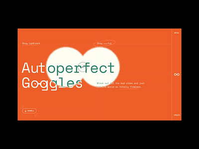 Autoperfect Goggles after effects animation bills branding hover effect interaction mental health mouse over perfect plants scroll animation spotlight web design xd