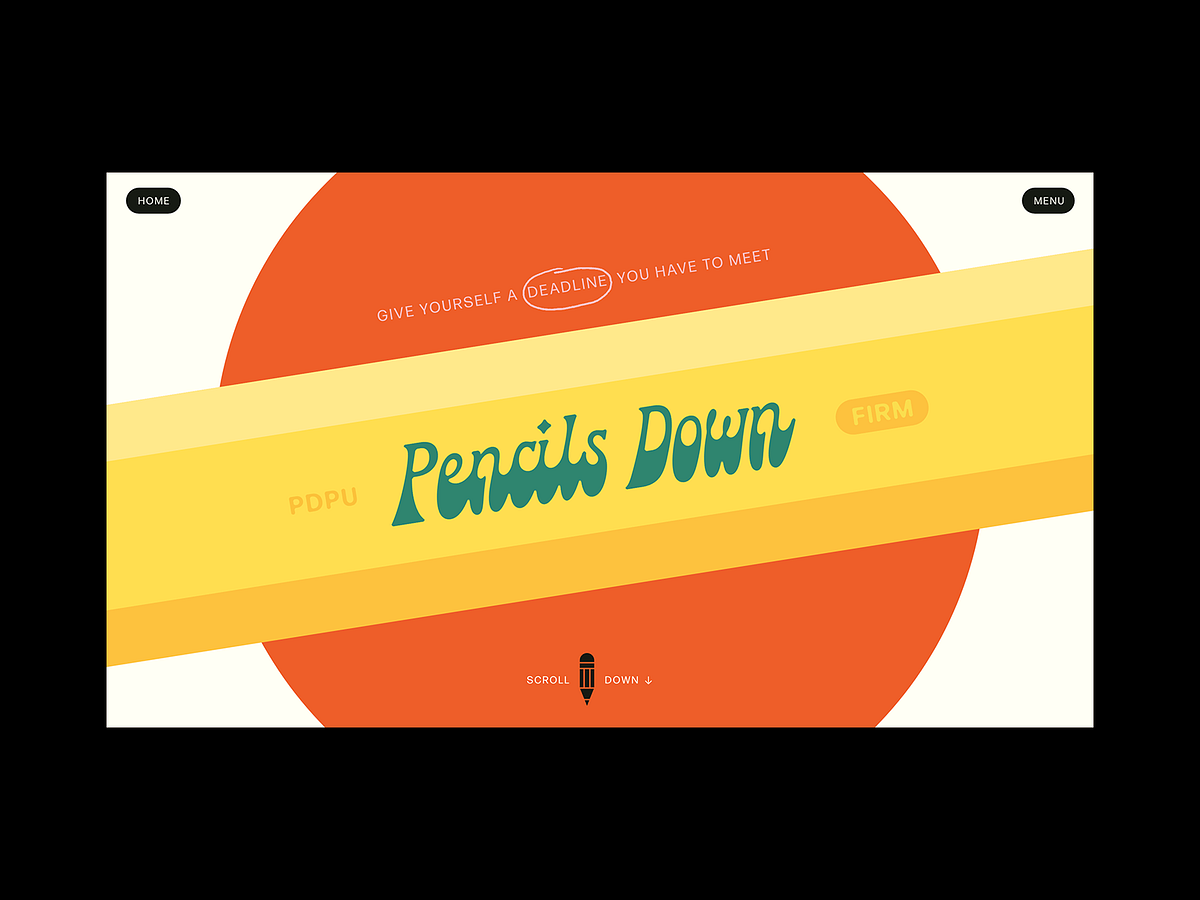 Pencils Down by Michael Crawford on Dribbble