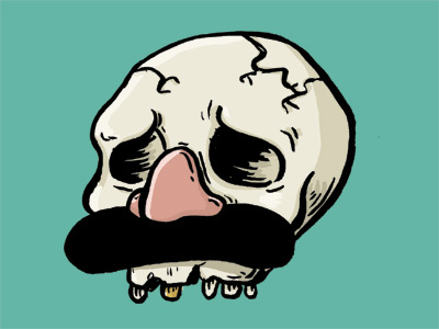 Gag Skull gag moustache nose skull