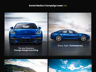 Porsche - Social Media & Campaigns Lead ads campaign ads campaign design graphic design porsche social media posts