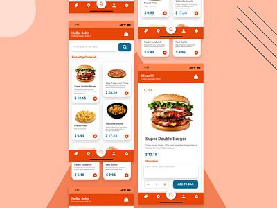 DailyUI 043 app app design daily ui 001 daily ui 043 daily ui challenge dailyui design food and drink food app food menu food ordering mobile ui ux