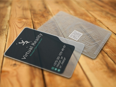 Virtual reality club business card design business cards design vector virtual reality