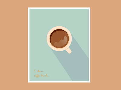 Coffee cup break coffee cup good mood illustration relaxation vector